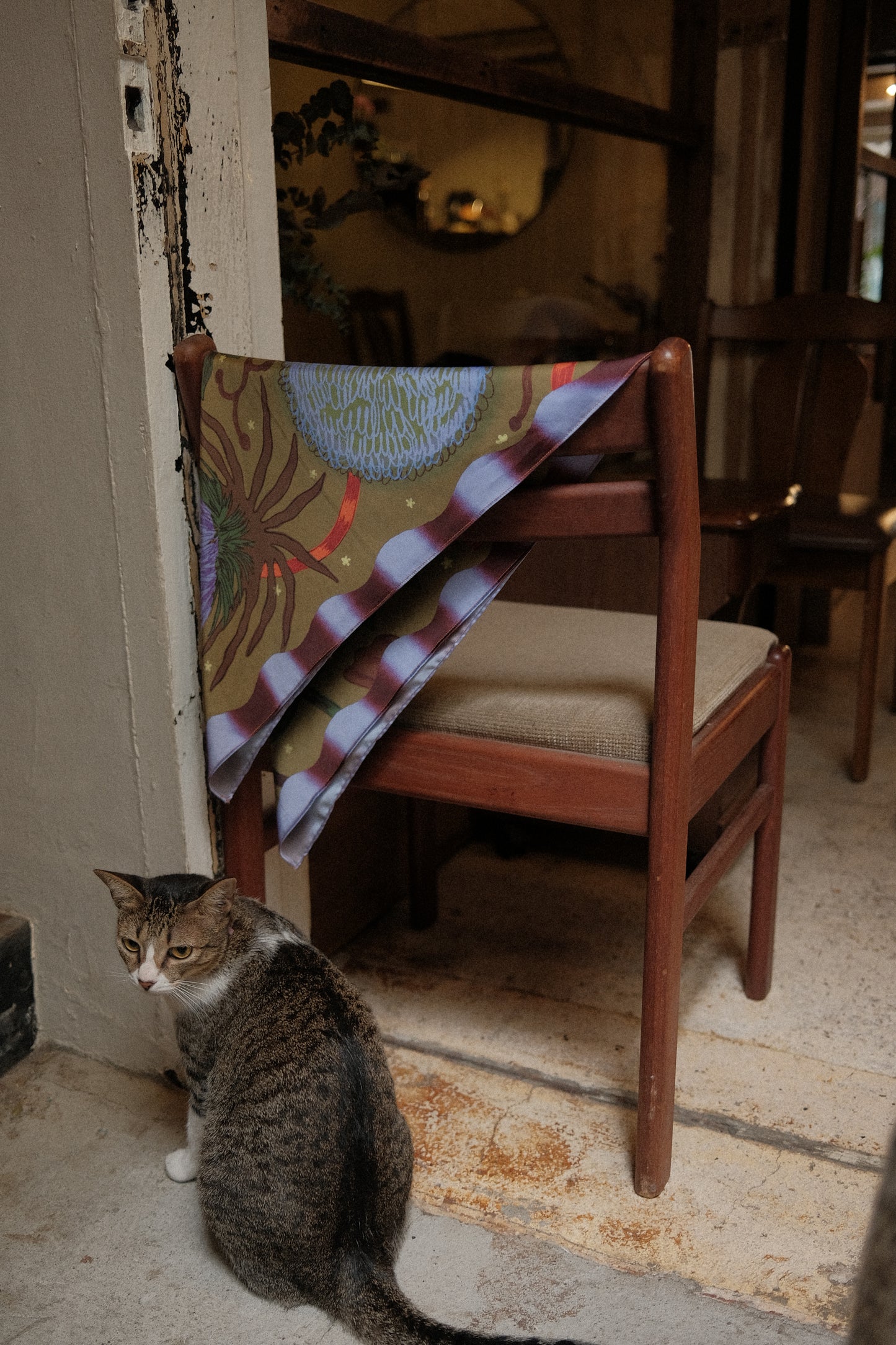 Fragments of Quiet — Satin Scarf