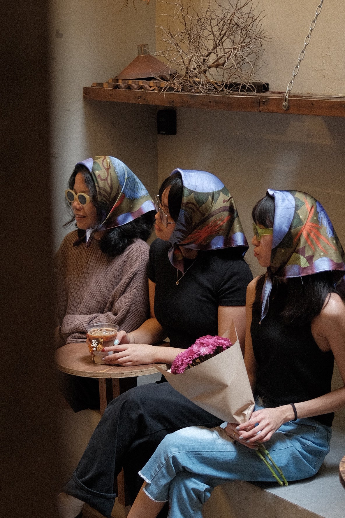 Fragments of Quiet — Satin Scarf