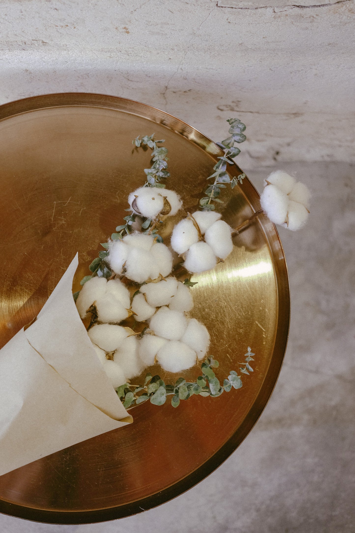 Cotton & Euca Bouquet