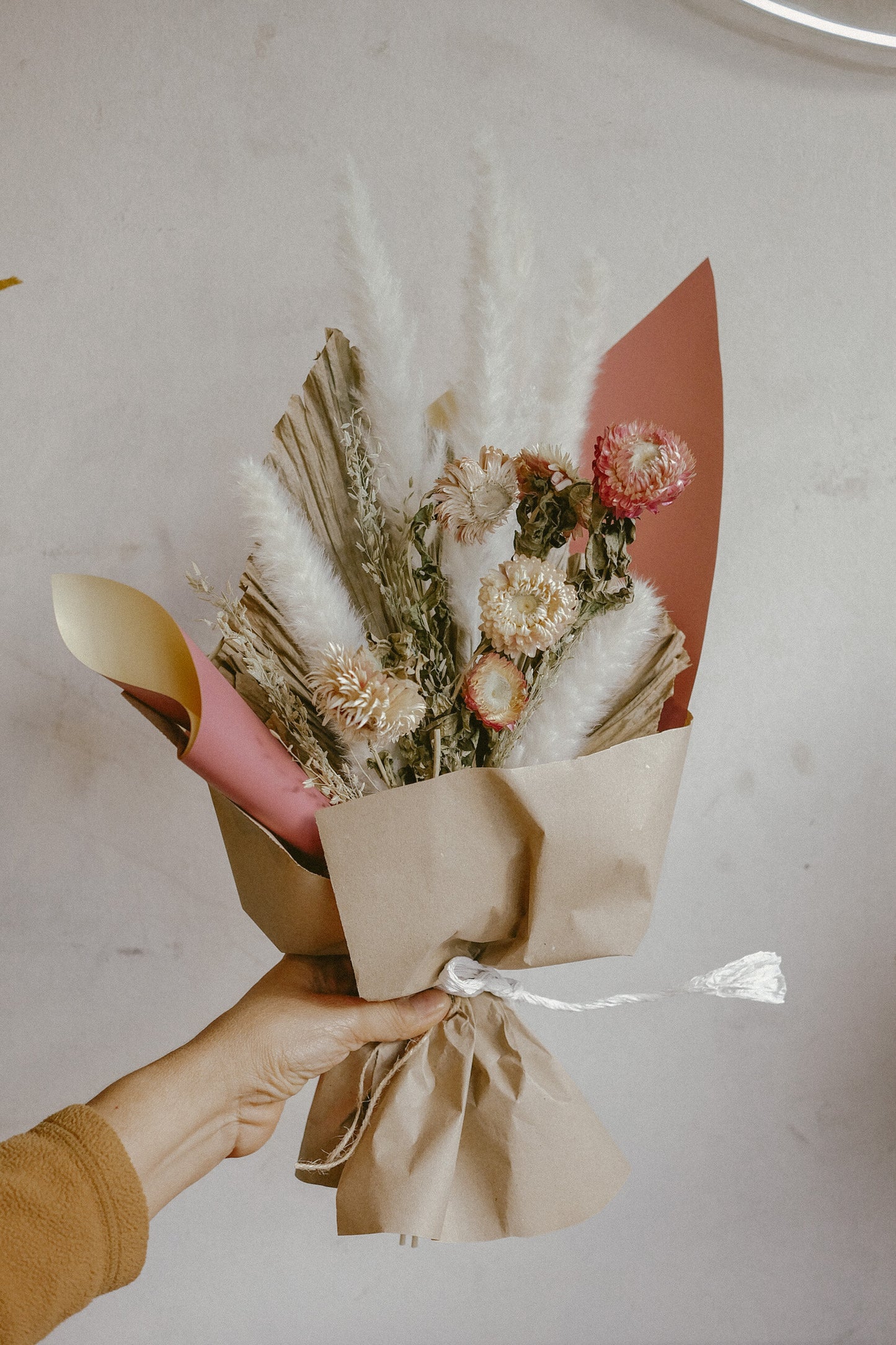 Soft Pink Blush Dried Bouquet