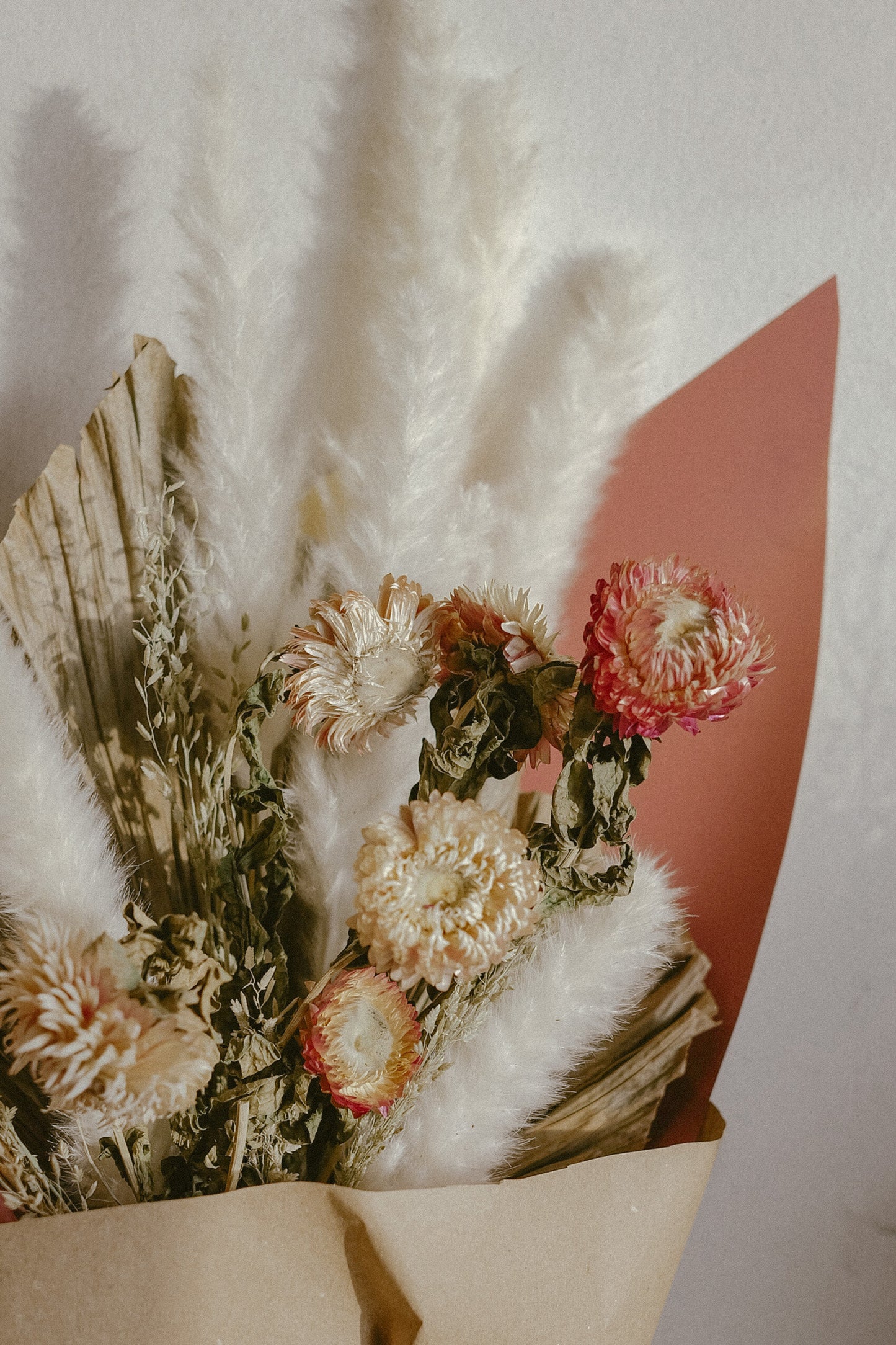 Soft Pink Blush Dried Bouquet