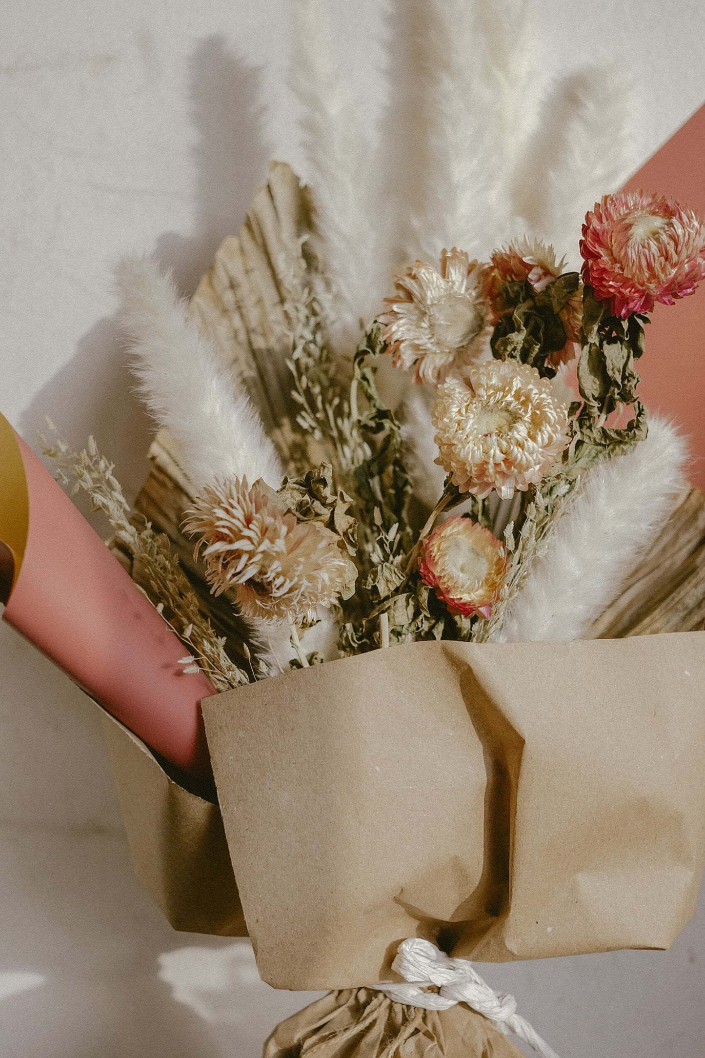 Soft Pink Blush Dried Bouquet