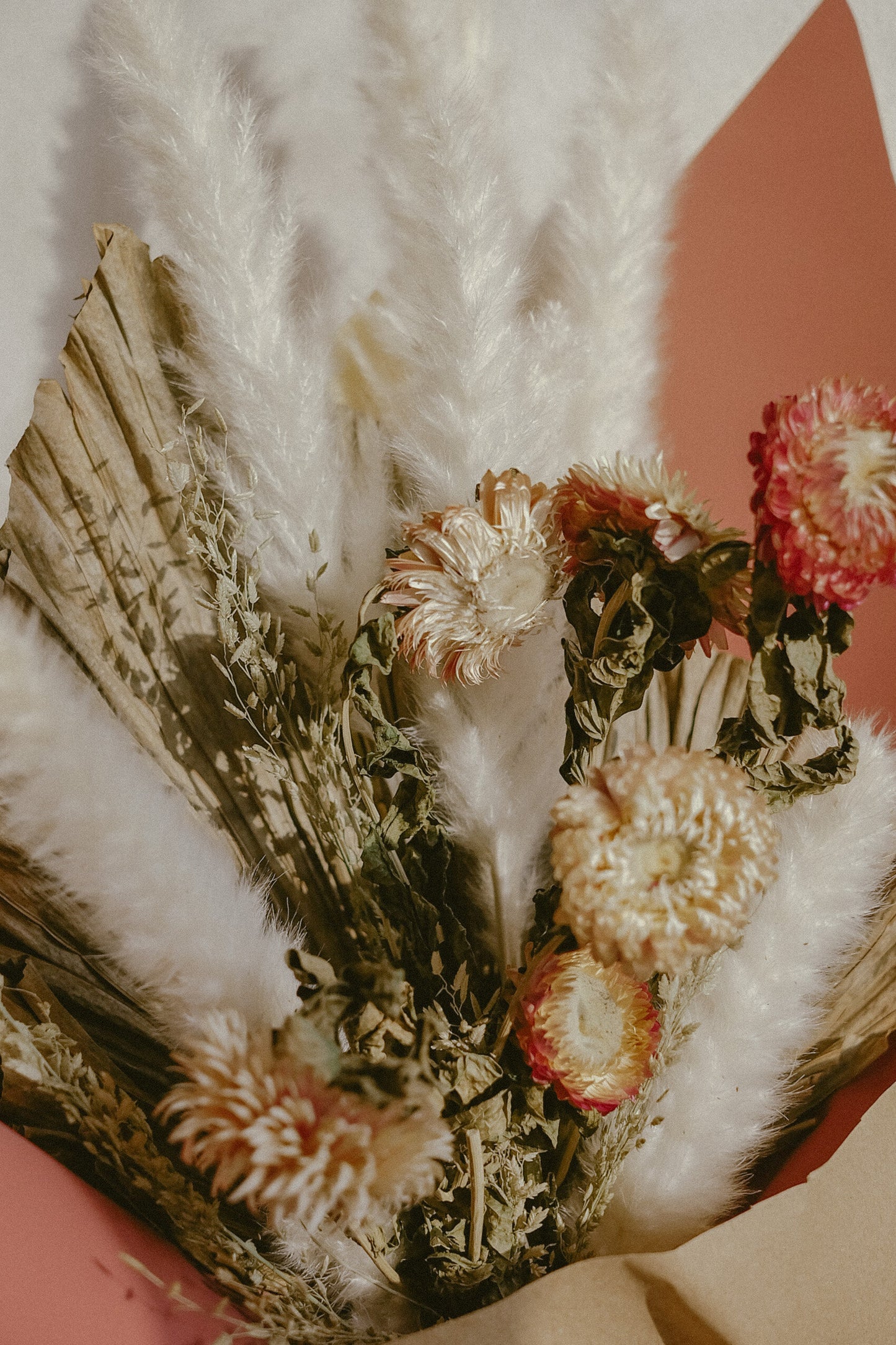Soft Pink Blush Dried Bouquet