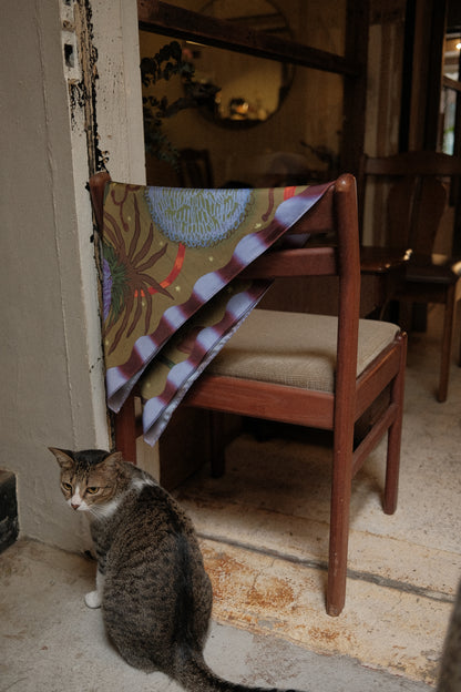 Fragments of Quiet — Satin Scarf