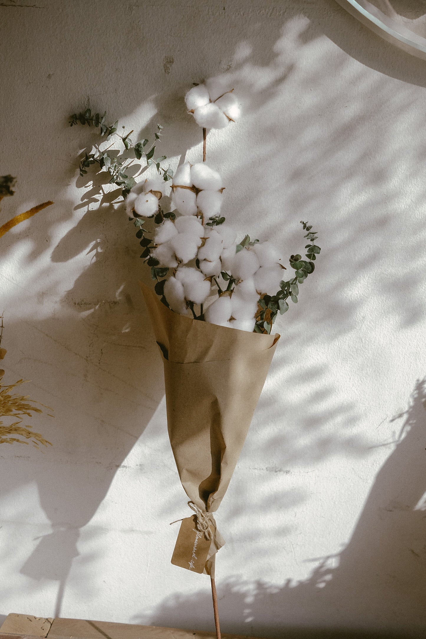 Cotton & Euca Bouquet